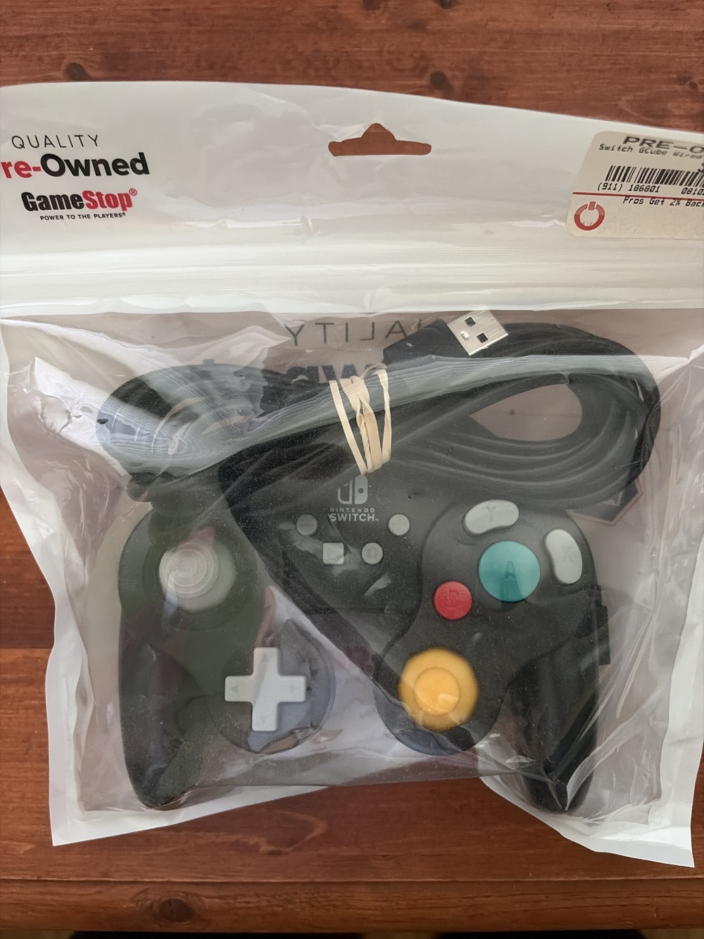 Nintendo GameCube Controller - Black - Used Condition - Wired
